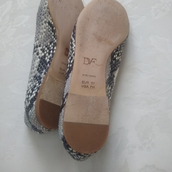 Diane von Furstenberg leather snakeskin shoes - Picture 4 of 4